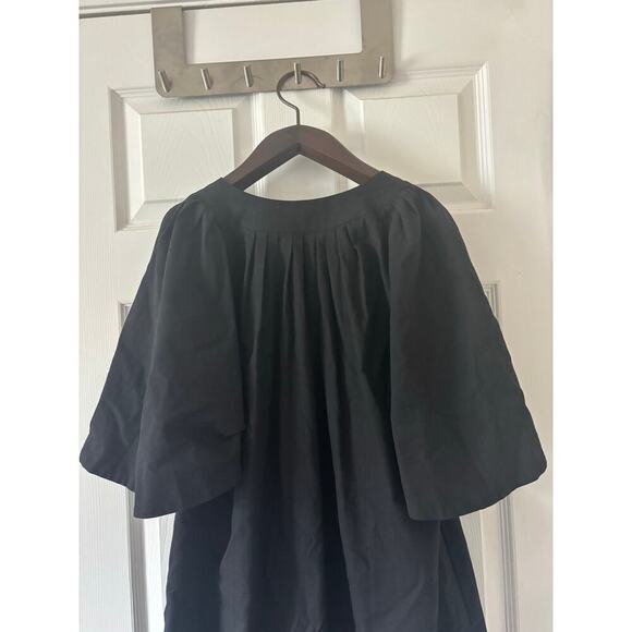 Tuckernuck Pomander Place black Finley flutter sleeve dress sz small - Picture 11 of 12